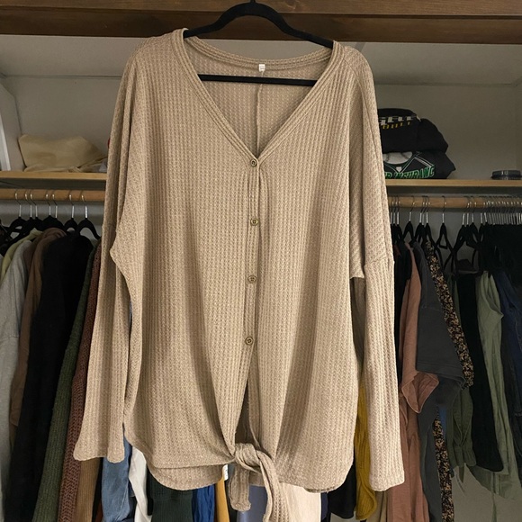 Waffle knit sweater - Picture 1 of 1